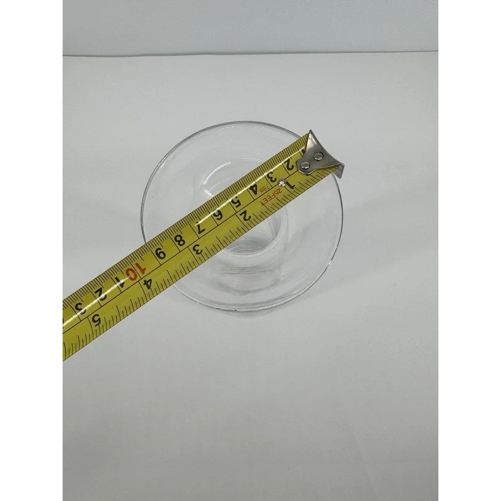 Modern Clear Glass Wine Decanter Carafe Flared Rim Barware Minimalist 10